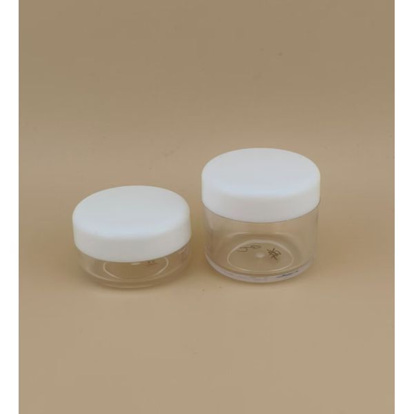 Quality Skincare Clear Plastic Cream Jar with Screw Lid and Certification wholesale