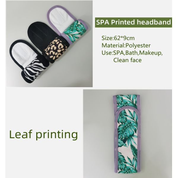 Printed Magic Tape SPA Headband