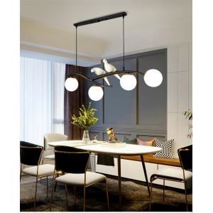 Black European Nordic Chandelier Lights Bird Chandelier Lighting（WH-MI-442)