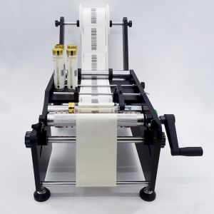 Manual tiny cylindrical containers labeling machine TB-26S
