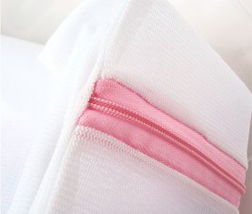 Cheap White Nylon Home Use Laundry Mesh Wash Bag with Zipper for sale