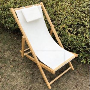 General Outdoor Furniture Modern Design Adjustable Height Foldable Wooden Beach
