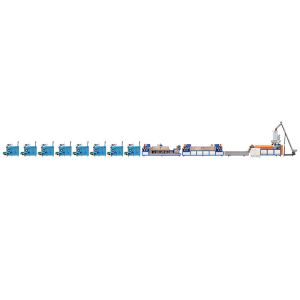Double Screw PP Packing Strap Making Machine , 9mm PP Strap Extrusion Machine