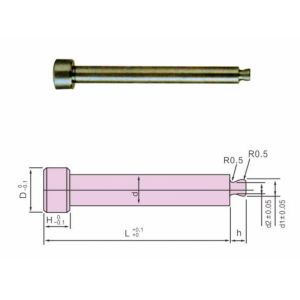 SKD61 Nitride Plastic Injection Mold Parts JIS Runner Lock Pin