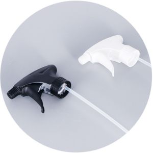 PP Black 24MM Plastic Spray Nozzle Trigger White Prevent Water Leakage