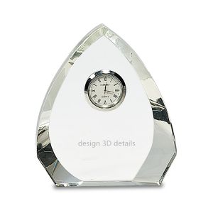 Cheap glass clock/clock/crystal awards for sale