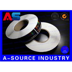 Glossy Holographic Laser Custom Adhesive Label Decals Tags For Vial Injection
