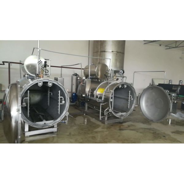 Fruit Vegetable Retort UHT Sterilizer Machine High Efficiency Customized