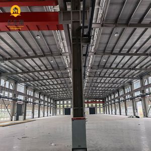 Custom Steel Structure Hangar 1550㎡ with H Section Beams