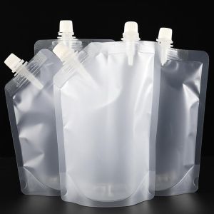 Food-Grade Spout Pouches With Handles For Drinks Packaging Feature Recyclable