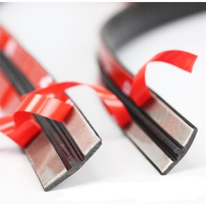 Car Door Weatherstrip Front Rear Windshield Edge Sealing Strips Sticker Car Roof