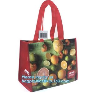 Custom promotional wine shopping tote fabric polypropylene laminated pp non