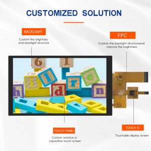 5.0 Inch TFT LCD Module High Brightness LVDS Interface