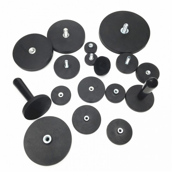 Quality Rubber Clad Threaded Neodymium Magnets Custom Anti Scratch Mount wholesale