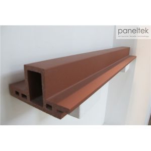 Triangular Form Terracotta Baguette System , Architectural Sunshade Louvers
