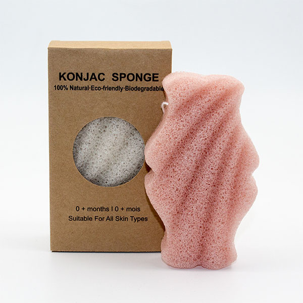 Wave Fishtail Konjac Exfoliating Sponge