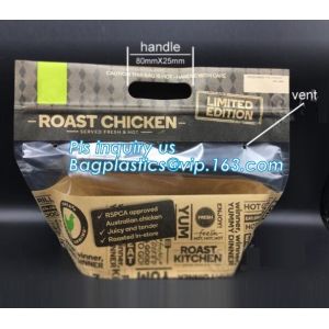 Plastic k bag for chicken packing/microwaveable chicken bags/anti-fog plastic,
