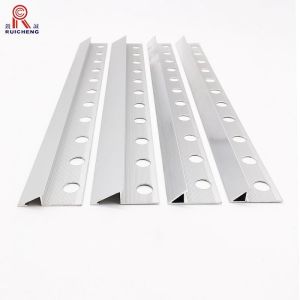 Polished Tile Aluminum Edge Trim , Triangle Tile Trim 10mm Height