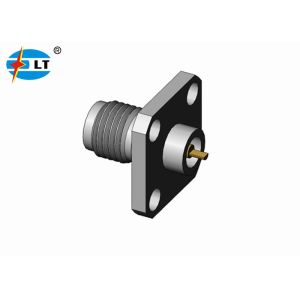 China 3.5 Mm Gold Plated RF Coaxial Connector Female Jack Millimeter Wave on sale