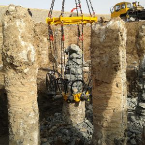 High Performance Energy Hydraulic Pile Breaker 34.3 MPa Pile Foundation Machine