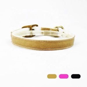Adjustable Dog Collars And Leashes Waterproof Canvas / Cotton Material