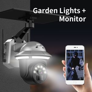 Motion Detection Two-way Audio New Wireless Garden Lights Security Monitoring 4G