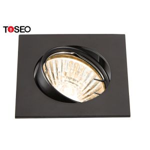 Fixed Die Casting Aluminum Downlight , Square LED Recessed Downlight Fixtures