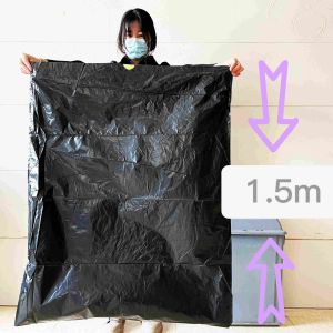 Embossing Surface Handling LDPE Black Star Seal Big Garbage Bags for Your
