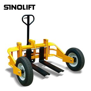 1250kg Hydraulic Manual All Terrain Pallet Truck Loading Capacity 2750LBS