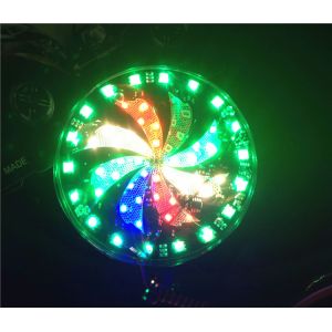 Big size Windmill strobe and Angel eyes flash Rainbow color hot wheels LED