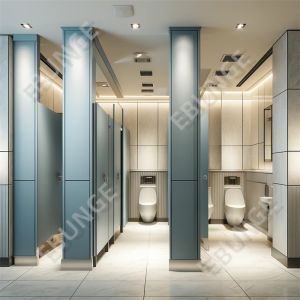Floor Mounted Toilet Partition Wall with Water Resistance and Color Assortment