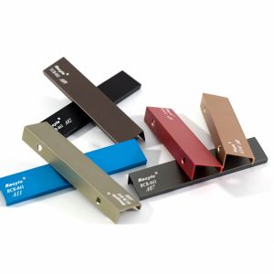 200mm RAL Color Aluminium Cabinet Door Pulls With Anodized Screw