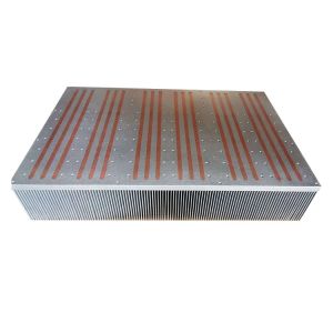 Factory Customized High Precision Aluminum Skived Fin Heat Sink with Heat Pipe
