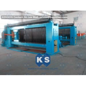 Automatic Stop Gabion Mesh Machine For 2.2mm Galvanized Wire Gabion Mattress