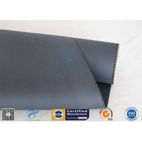 Welding Blanket Fireproof Jacket 4HS 590g Silicone Coated Fiberglass Fabric Black
