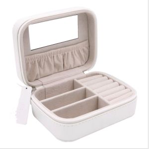 China 13cm 11cm 6cm Small Jewelry Box With Mirror Multi Layer For Earrings Earrings Rings on sale