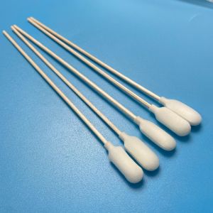 Cheap Foam Tip Sterile Disposable Sampling Swab EO Sterilized With Wooden Stick for sale