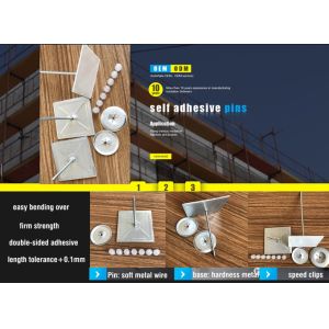 Rock Wool 50mm Tape Base Self Stick Pins Fixing Aluminum