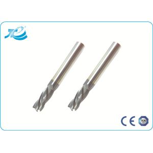 Tungsten Carbide Roughing Three Flute End Mill HRC 55 / 60 / 65