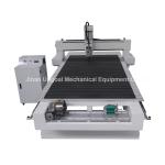 4 Axis CNC Wood Engraving Machine with Rotary Axis Fixed in X-axis