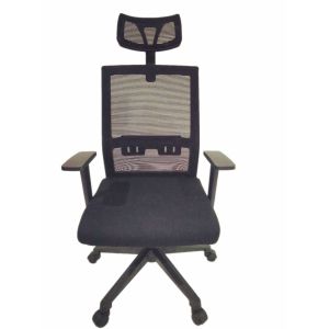 Cheap Conference Manager Mesh Chair Molded Foam T Shaped Fixed Armrest for sale