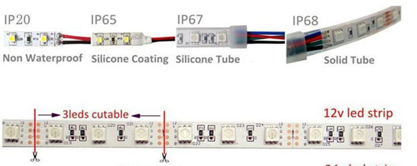 30/60/120 led 5050 white color LED strip
