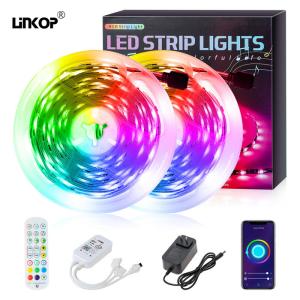 Cheap Smart 24 Key Rgb Led Strip Lights Set With Music And Timing Function Tuya Wifi for sale