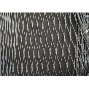 7*7 Stretchable Stainless Steel Knotted Rope Mesh For Security Zoo Cages