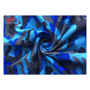 Cheap Print 150D Yarn Single Jersey Fabric For T Shirt Polyester Spandex for sale