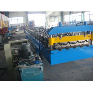Steel Tile Roll Forming Machinery 5.5KW With Hydraulic Control System