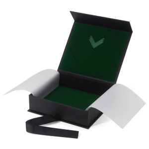 Custom Printed Cell Moblie Phone Case Black Magnetic Packaging Gift Box With