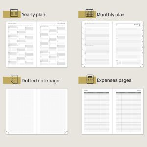 2024 Daily Academic Planner Vertical Layout And Notes Section for School Use
