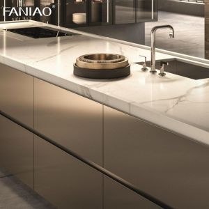 Custom Modular Modern Home Kitchen Furniture With Wine Cabinet