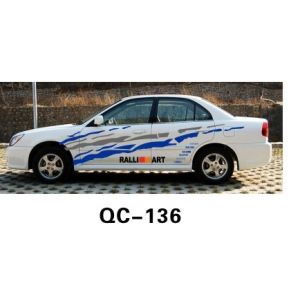 UV offset printing Waterproof Custom Car Body Sticker QC-136G
